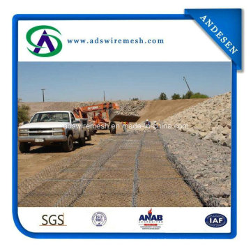 CE, TUV bescheinigte verzinkte 2X1X1m Gabion Box